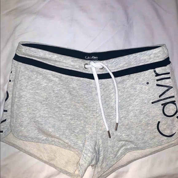 Calvin Klein grey jogger shorts